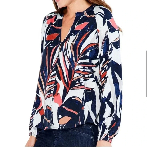 NWT NIC+ZOE Women's Seaside Shade Shirt - Picture 5 of 10